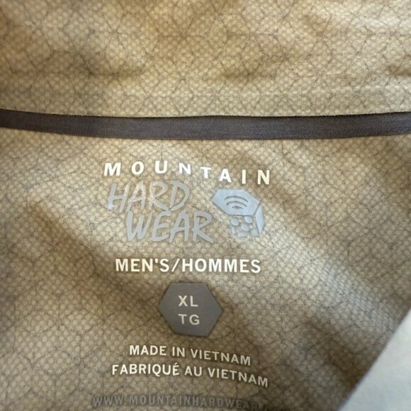 Mountain Hardwear Men’s Shirt Size XL Tan Performance Nylon Long Sleeve - Picture 6 of 12